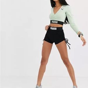 PUMA by ASOS booty shorts in black